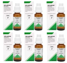 ADEL 27 Injury Drops Pack of 6 Natural Homeopathic Remedy for Recovery Support