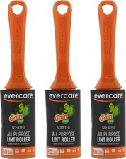 Gain Scented All-Purpose Lint Roller Brushes with 50 Sheets Pack of 3 Manual