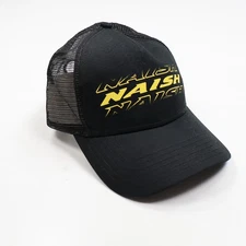 NAISH Adult Hat Baseball Cap Black Yellow Spell Out Logo Surfer Kite Boarding