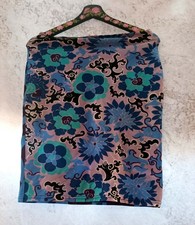 Morgan de Toi Vintage Y2K Reversible Floral Abstract Stretch Pencil Skirt Women'
