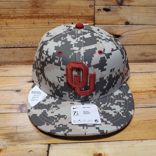 Oklahoma Sooners Nike True Dri-Fit Digital Camo Baseball Cap Men's Size 7 1/8