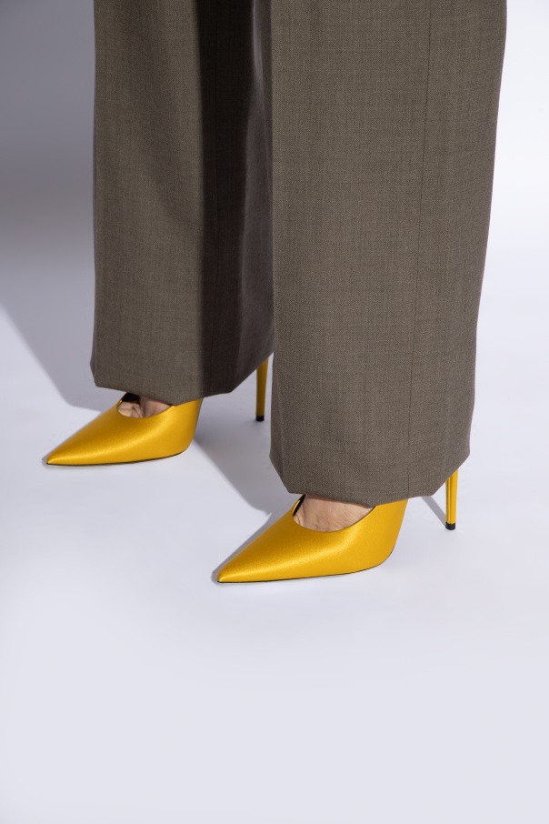 Saint Laurent - Women - ‘Monceau’ heels - Yellow thumbnail 2