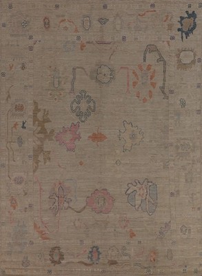 Vegetable Dye Oushak Turkish Area Rug 8x10 Living Room Handmade Oriental Carpet