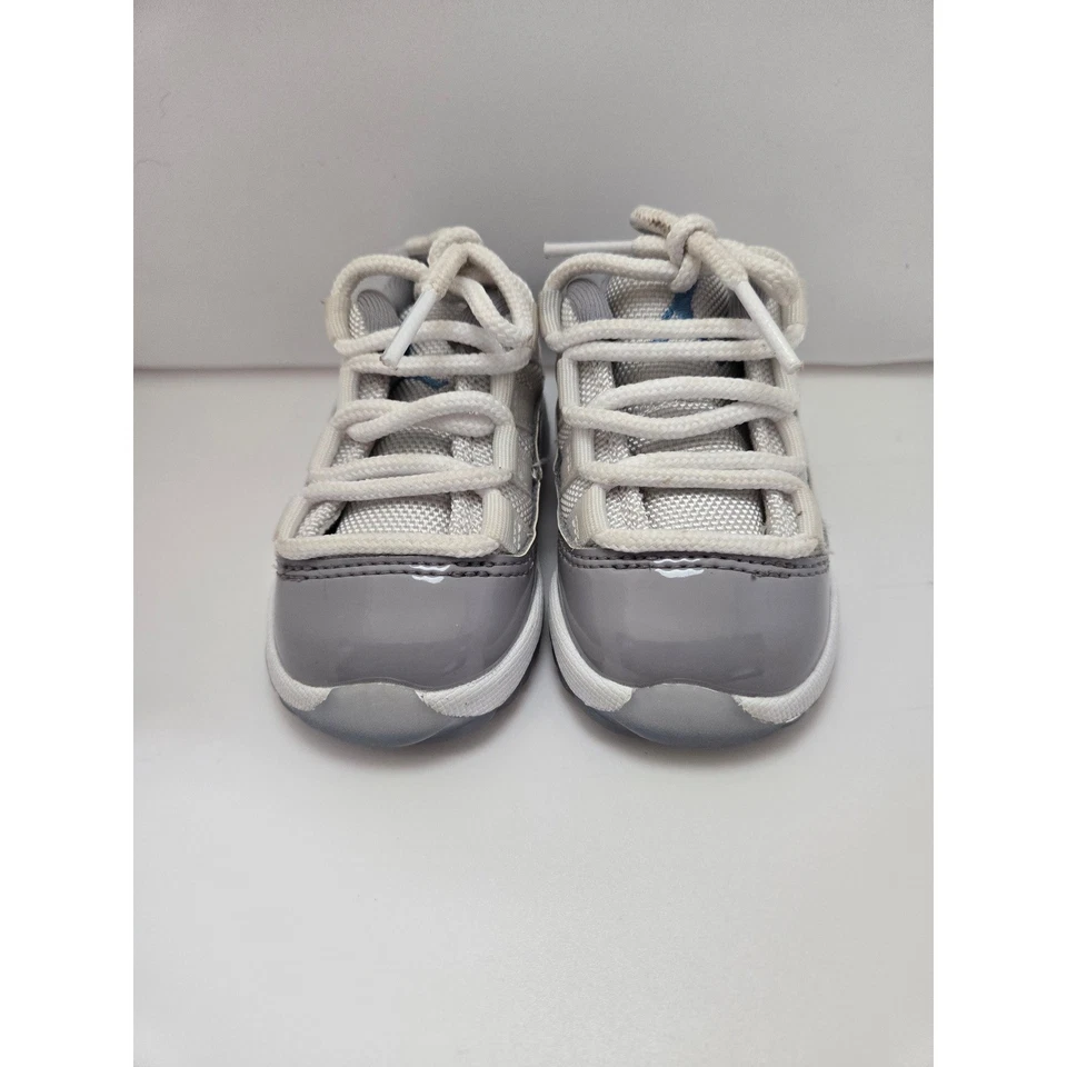 Nike Jordan 11 Retro Cool Gris Niño Zapatos Talla 4C Blanco Gris 505836-140 Foto 3 de 4