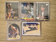 Lot Of 5 1991-1998 Chris Mullin Topps,Upper Deck, NBA Hoops