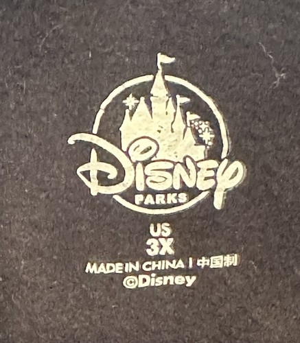 Felpa con cappuccio zip intera Disney Parks nera hai paura del parco taglia 3XL - Foto 3 di 8