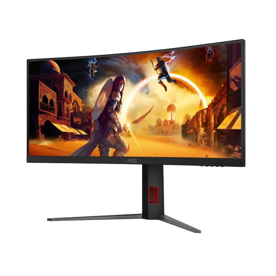 AOC G4 CU34G4Z 34" Curved UWQHD 240Hz 0.3ms Height Adjustable Gaming Monitor - Image 3 of 4