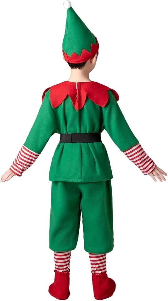 Disfraz de elfo de Navidad para niños pequeños talla 5-6T Foto 2 de 4