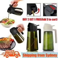 2 in 1 Olive Oil Sprayer Dispenser Cooking Baking BBQ Spray Bottle Kitchen Tool