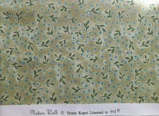 1 Meter Patchworkstoff Dekostoff Teresa Kogut "Nature Walk"  Basisstoff grün