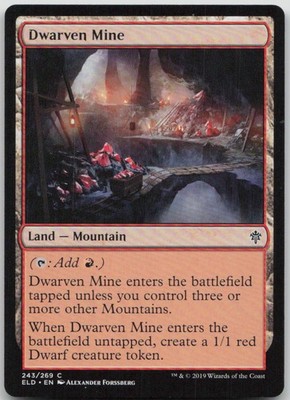 Dwarven Mine #243 Common Throne of Eldraine Magic: The Gathering DMG