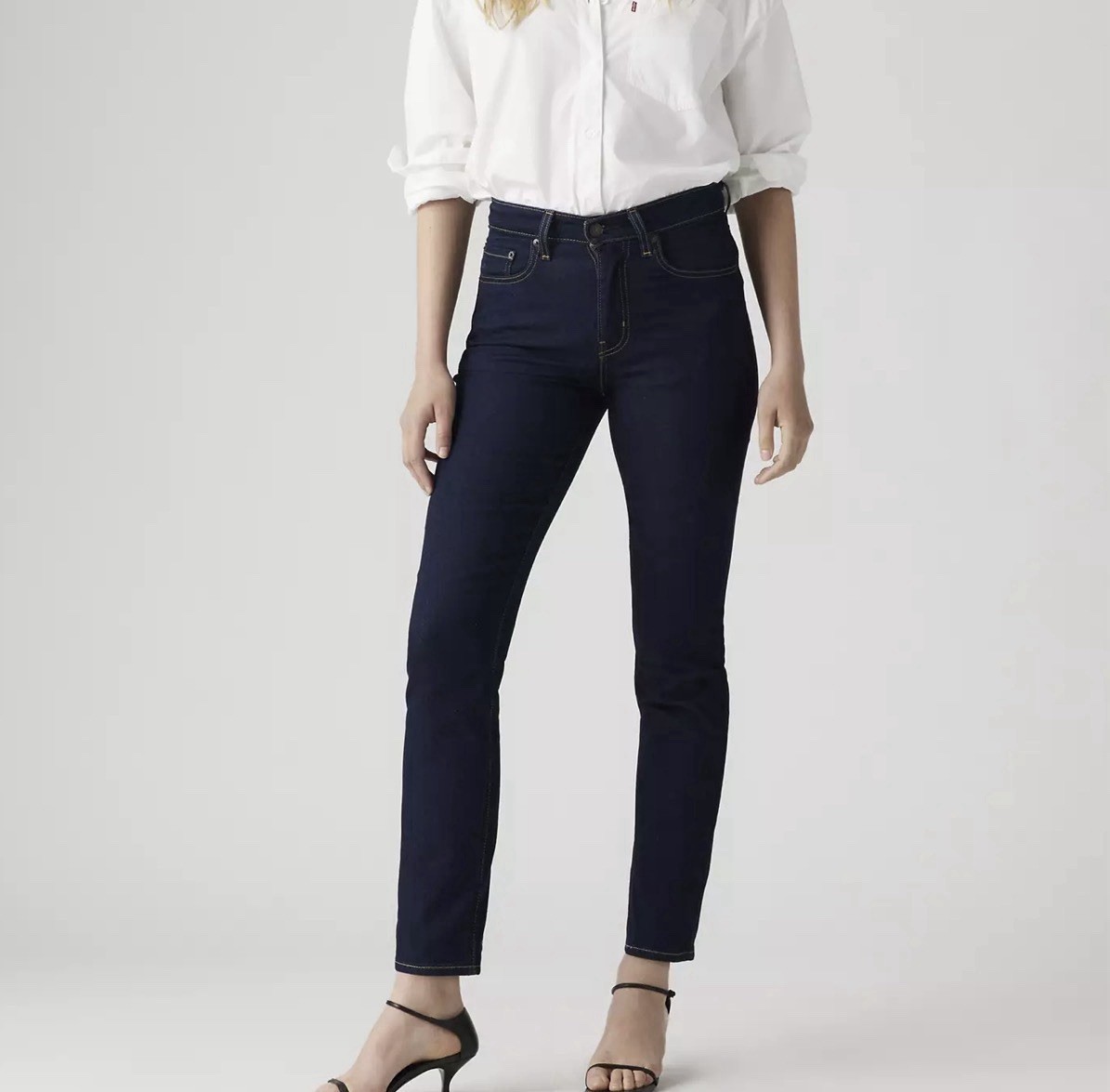 Levi’s 724 High Rise Straight Jeans Women’s 26 Dark Wash Denim NWT