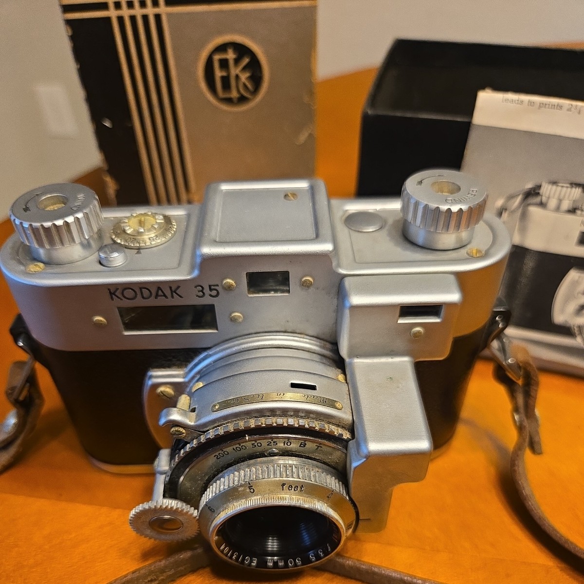 1930s- 1940's Kodak 35 Rangefinder Camera 50mm Anastigmat Special