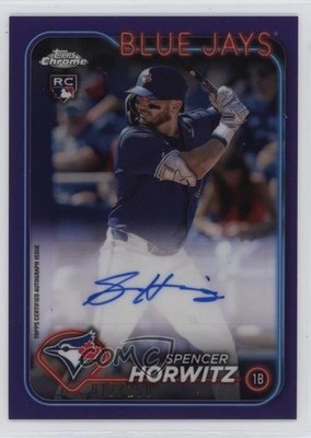 2024 Chrome Update Purple Refractor 17/250 Spencer Horwitz Rookie Auto RC 16rk