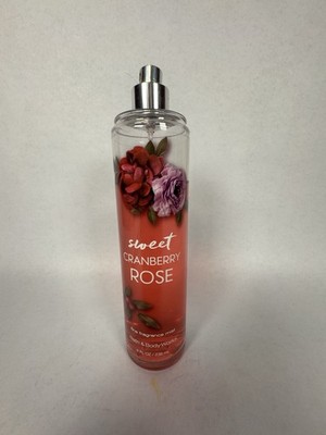 Bath & Body Works, Sweet Cranberry Rose Mist, 8 Oz, 80% Full