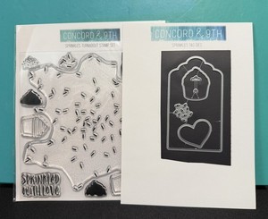 CONCORD & 9TH - SPRINKLES Turnabout STAMP SET with SPRINKLES TAG DIES