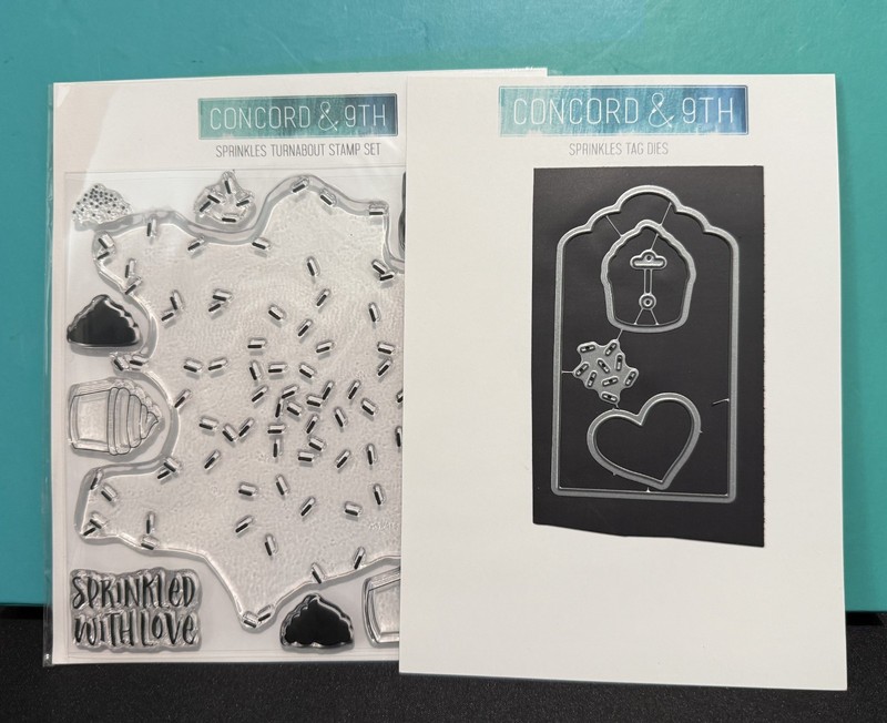 CONCORD & 9TH - SPRINKLES Turnabout STAMP SET with SPRINKLES TAG DIES