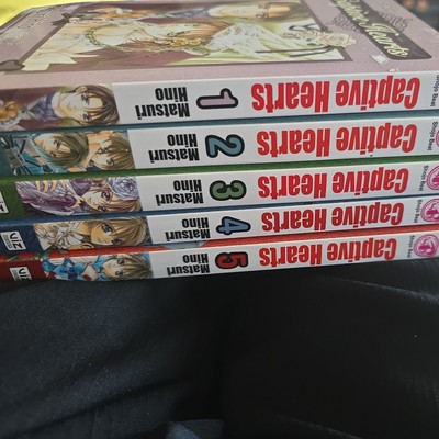 Captive Hearts Manga Volume 1-5 COMPLETE Series Matsuri Hino English