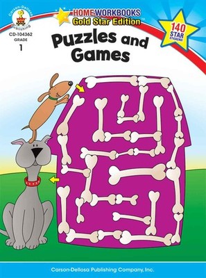 Puzzles and Games, Grade 1 (Home Workbooks)