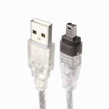 Firewire IEEE 1394 4-Pin Male to USB Extension Cable - Length 100cm