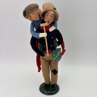 Vintage Byers Choice Ltd. A Christmas Carol Bob Cratchit & Tiny Tim 2005 w/ Tag