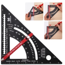 Carpenter Square 7 inch Woodworking Tools Adjustable Rafter Square Carpenter ...