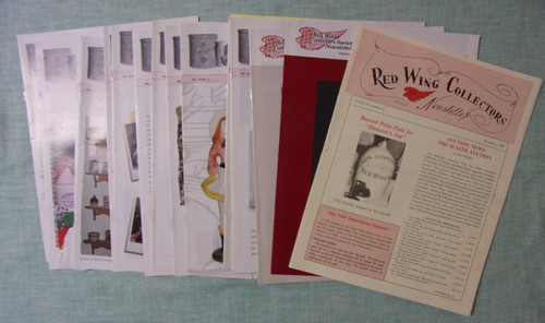 17 Red Wing Collectors Newsletters 1990-2003