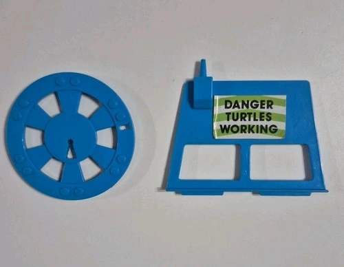 1989 Teenage Mutant Ninja Turtles Sewer Lair Playset Parts Lid Elevator Gate