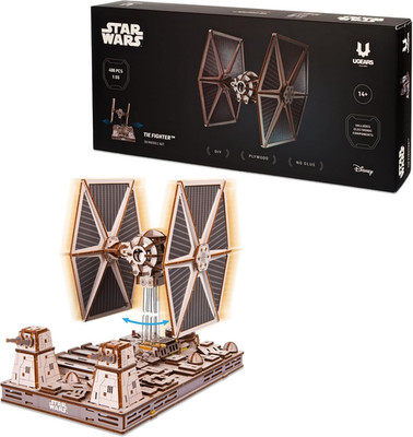 UGEARS Star Wars TIE Fighter 3D Puzzle Holz   Holzbausatz Erwachsene, 3D Holzpuz