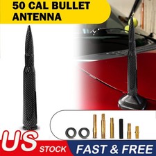 50 CAL BULLET ANTENNA FOR FORD, DODGE & RAM F150 F250 F350 ANTENNA CARBON FIBER