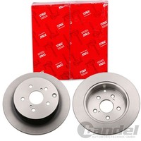 2X TRW Bremsscheiben 297Mm Voll Hinten Passend FÜR Toyota Verso | DF6319