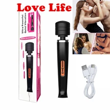 Handheld Massager 20 Speed Wand Vibrating Massage Magic Full Body Therapy Motor