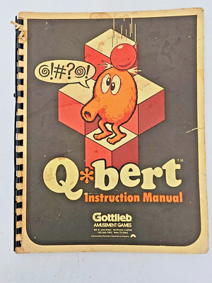 GOTTLIEB Q BERT VIDEO GAMEINSTRUCTION MANUAL & SCHEMATICS