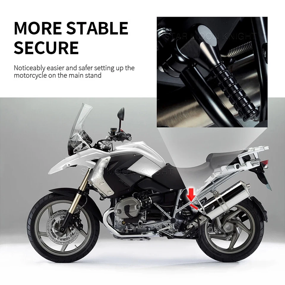 Barra de asistencia de palanca de manija de elevación plegada R1100R R1150GS para BMW R1200GS 2004-2012 Foto 3 de 4