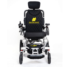 FOLD AND TRAVEL Auto Inclinaison Léger Pliable Électrique Fauteuil Roulant