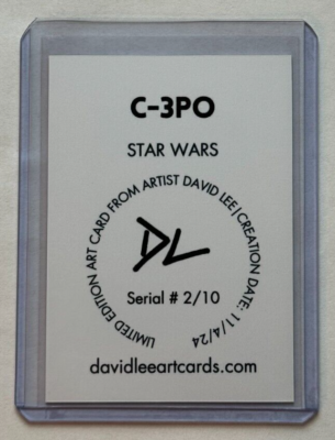 C-3PO Limited Edition Artist Signed 
