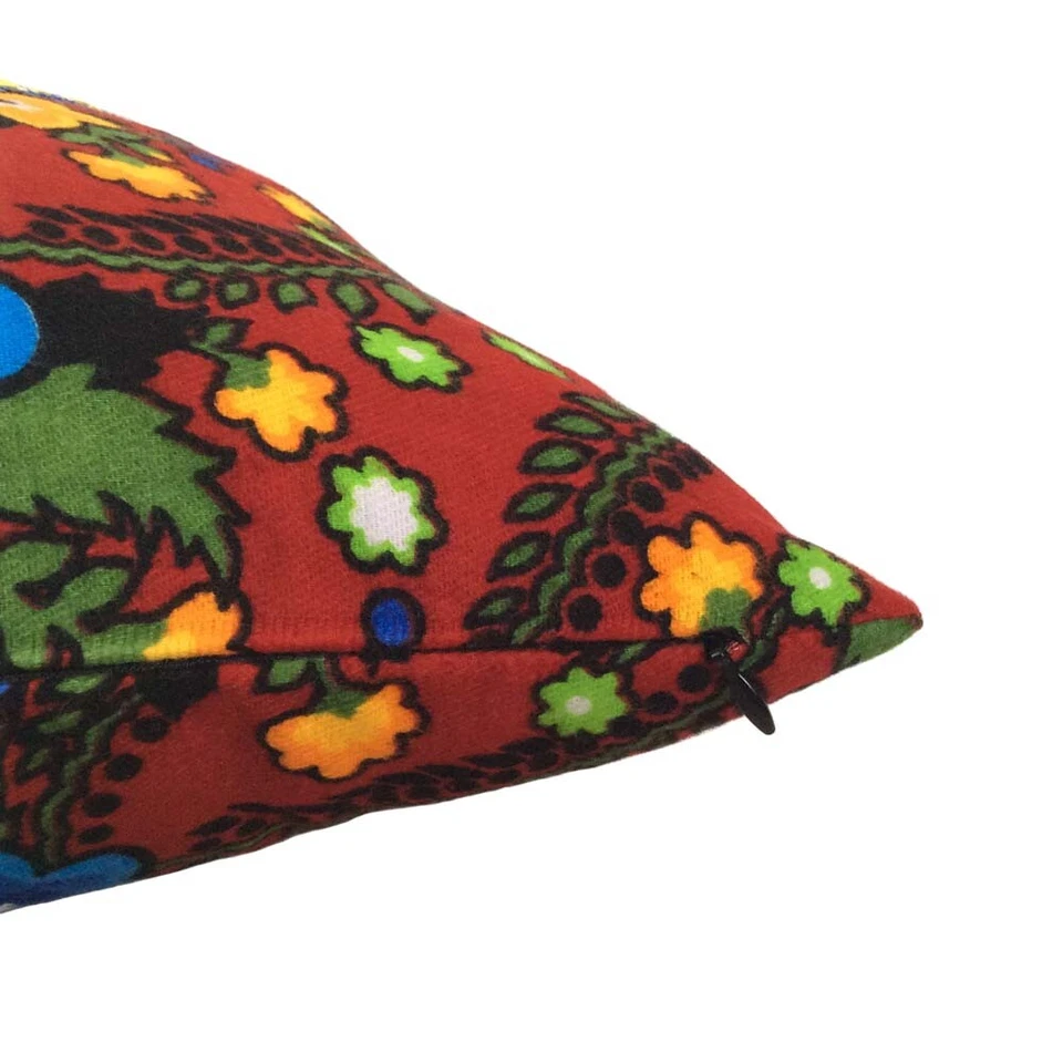 Love/Heart & Blue Sequins Floral Flannel Decorative Pillow Case / Cushion Cover - Image 2 of 4