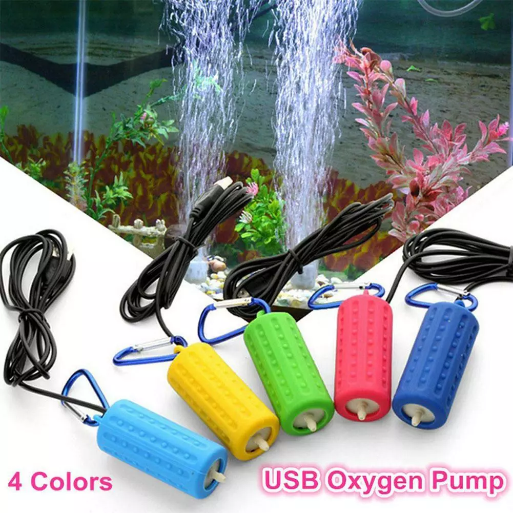 Mini USB Portable réservoir d'aquarium, Pompe à Air d'oxygène, muet