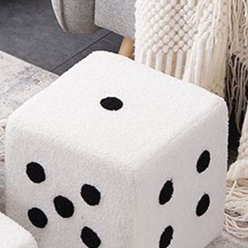 (29x29x25cm) Shoes Stool Smooth Touch Dice Design Foot Stool Soft - Picture 5 of 12