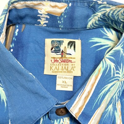 Kahala Hawaiian Shirt John Severson Mens Size XL Button Shirt Kahala Hawaiian Shirt John Severson Mens Size XL Button Shirt