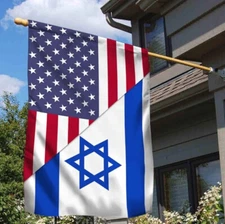 Stand With Israel Garden Flag American Israel Flag, Usa Flag Israel Flag Home