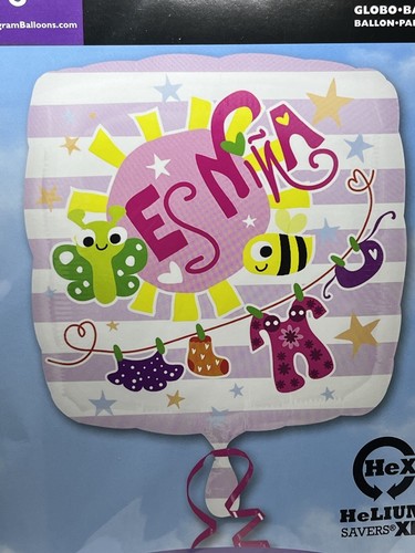 Anagram Es Nina It’s A Girl Baby Shower Foil Decorative Balloon Party 17” - Picture 4 of 7