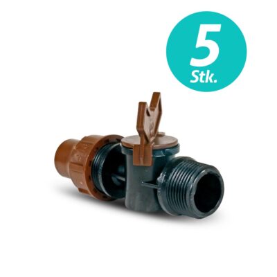 5x Rain Bird Kugelhahn 3/4 AG BF-valve Tropfrohr XF Rainbird Dripline 13/16''