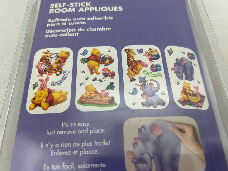 Disney Winnie POOH~30+ Calcomanías de Pared Autoadhesivas Decoración Apliques Habitación Bebé NUEVO Foto 4 de 4