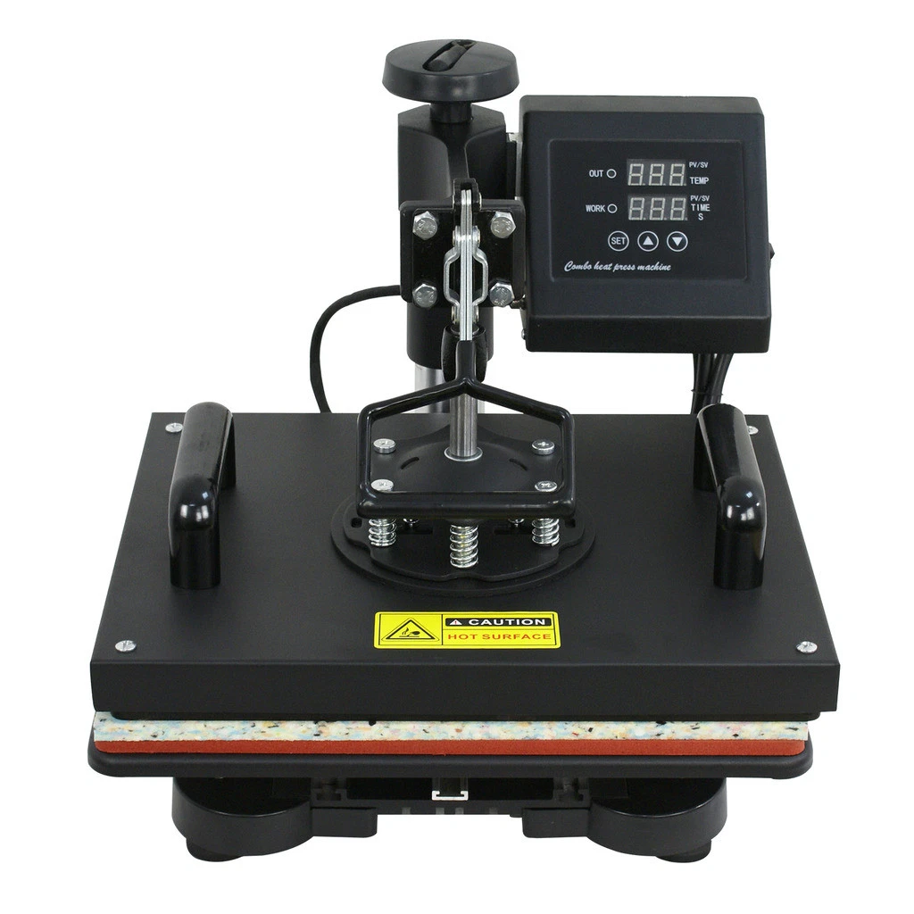 Portable Heat Press Machine Kit with Cap & Mug Press Attachment