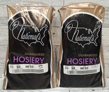 VTG Nationals Guaranteed Hosiery knee high A12 Barely Beige One Sz 11 Pair New.