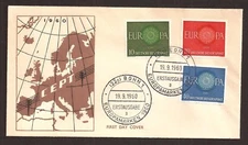 [1245] Germany Good FDC, 1960 ** Set of stamps Europa & Postmarks