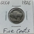 1926 USA FIVE CENTS***L@@K***RARE***Nice Grade***Combined Shipping***L@@K***
