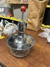 Park Sherman Mid Century Modern Glass Liquor Shot Dispenser Pump Springfield Ill