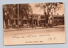 WEBSTER, MASSACHUSETTS NICE OLD VIEW OF THE JOSLIN HOUSE POSTCARD (H-4)